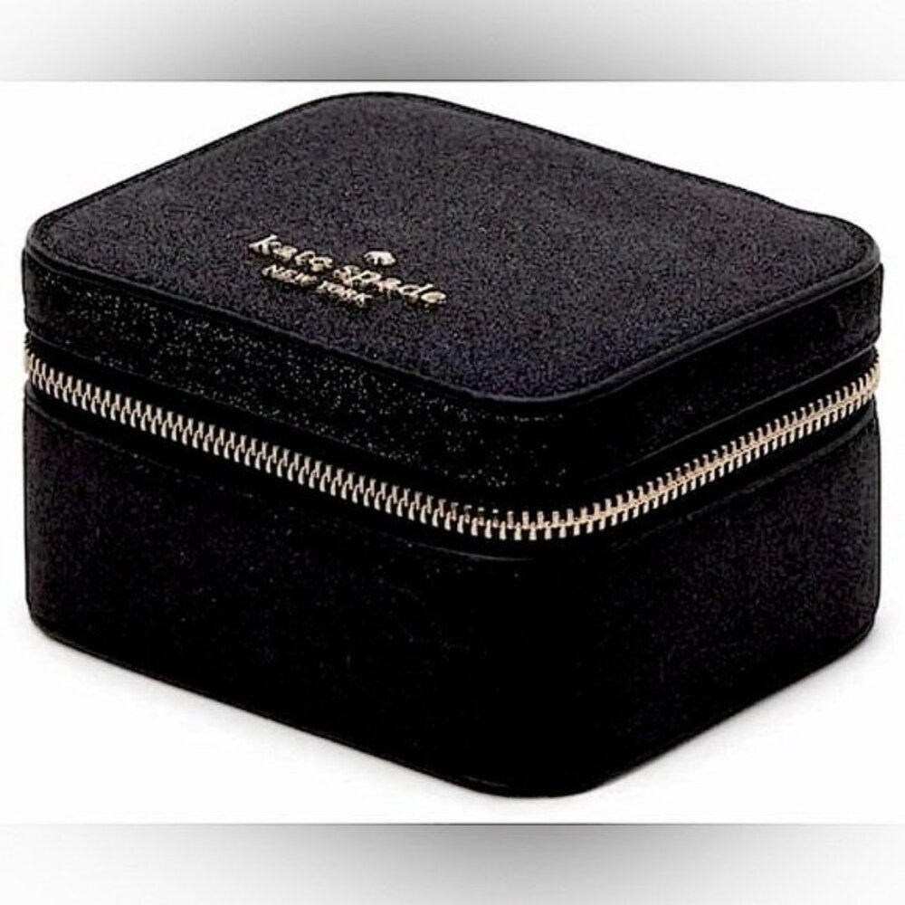 Kate Spade Sparkly Glitter Travel Jewelry Holder With Gift Box & Gift Bag NWT - Picture 2 of 10